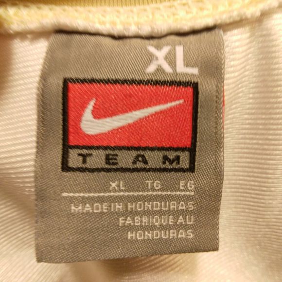 Nike vintage tshirt jersey mens Xl Xlarge white short sleeve football 90s - Picture 5 of 10